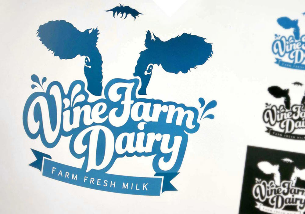 Vine Farm Dairy branding